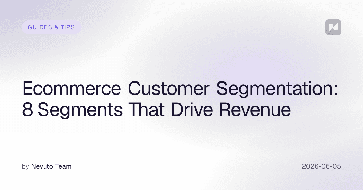 Ecommerce Customer Segmentation: 8 Segments That Drive Revenue